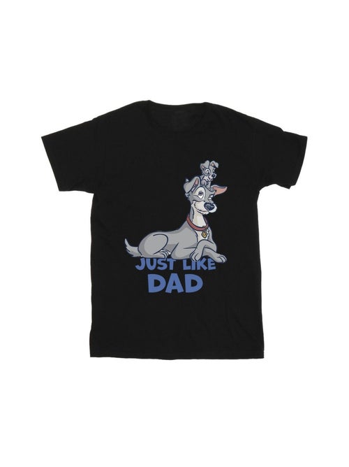 Disney - T-shirt LADY AND THE TRAMP JUST LIKE DAD - Kiabi