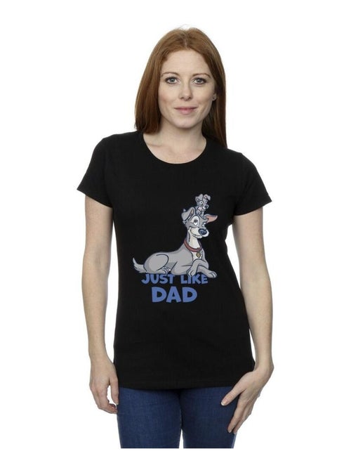 Disney - T-shirt LADY AND THE TRAMP JUST LIKE DAD - Kiabi