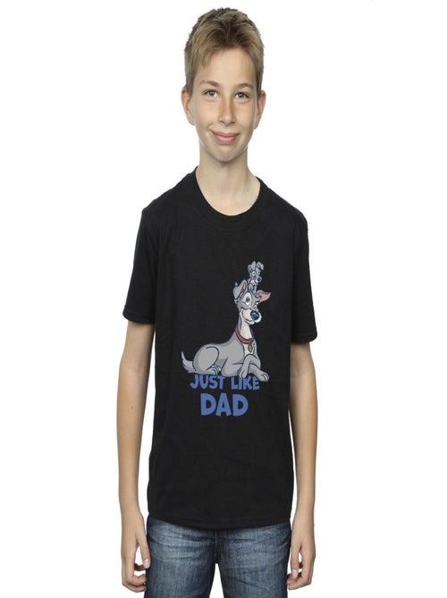 Disney - T-shirt LADY AND THE TRAMP JUST LIKE DAD - Kiabi
