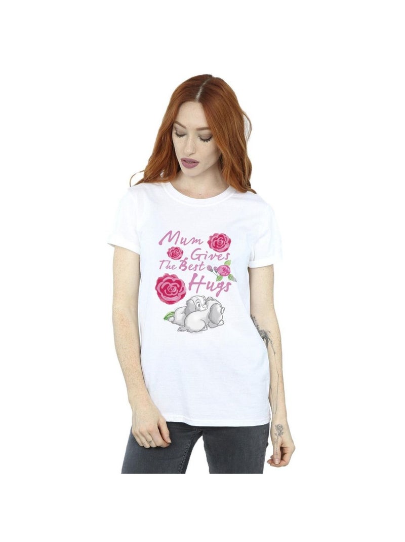 Disney - T-shirt LADY AND THE TRAMP MUM HUGS Blanc - Kiabi