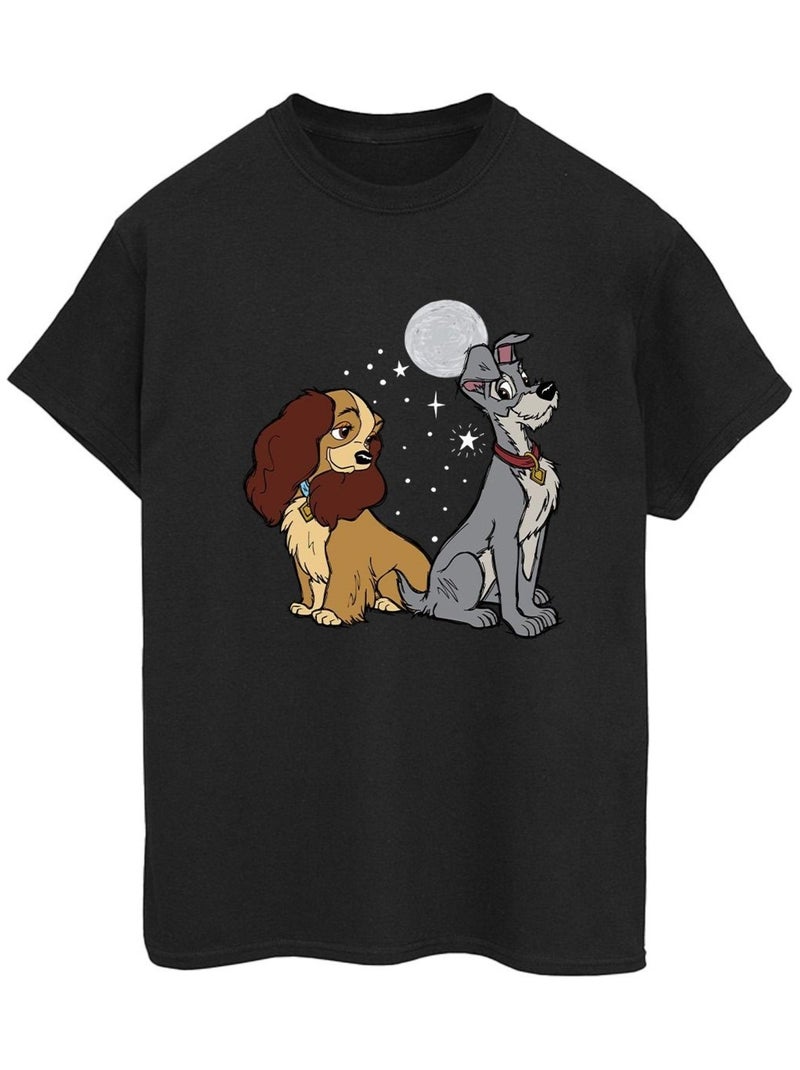 Disney - T-shirt LADY AND THE TRAMP Noir - Kiabi