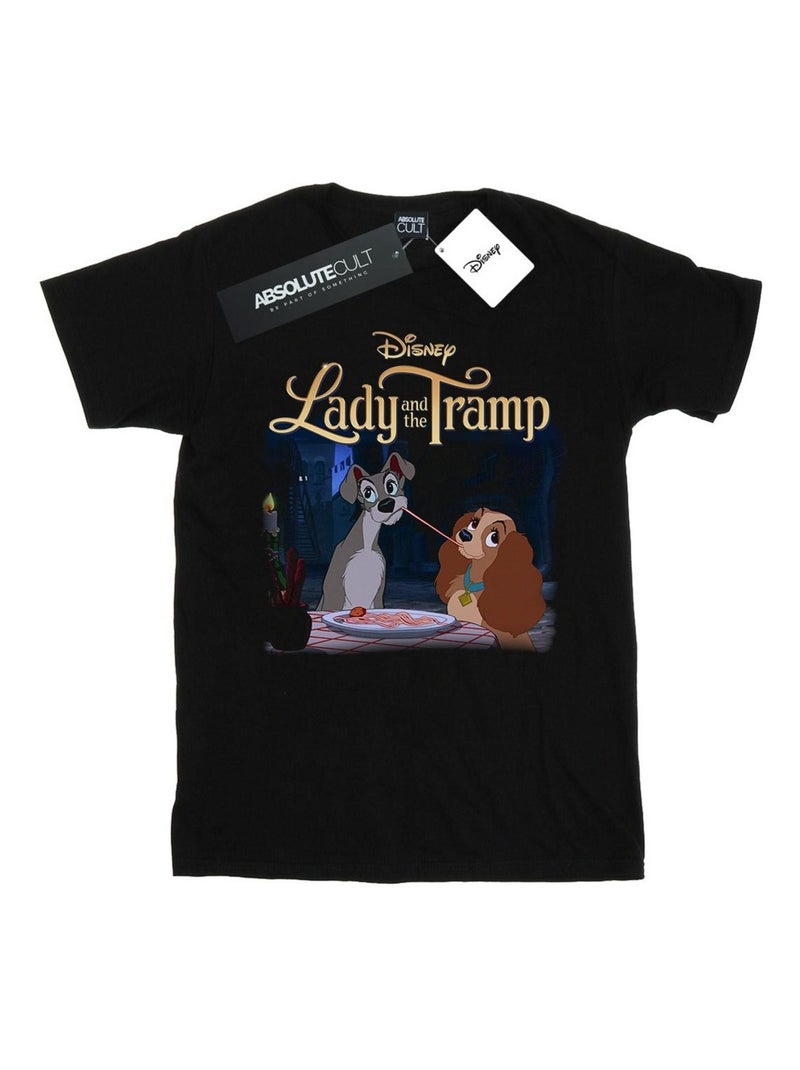 Disney - T-shirt LADY AND THE TRAMP Noir - Kiabi