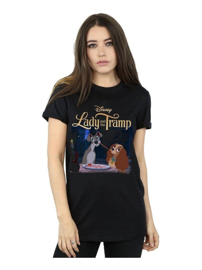 Disney - T-shirt LADY AND THE TRAMP Noir - Kiabi