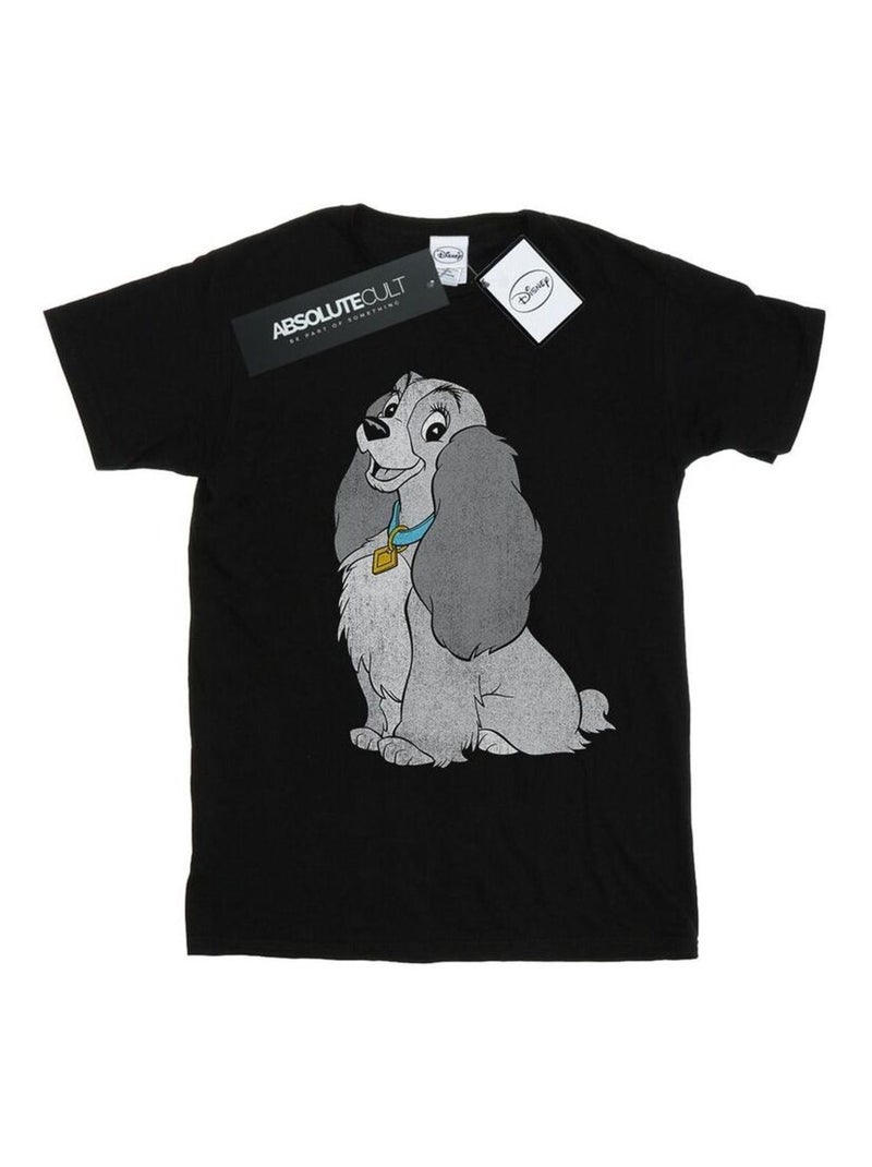 Disney - T-shirt LADY AND THE TRAMP Noir - Kiabi
