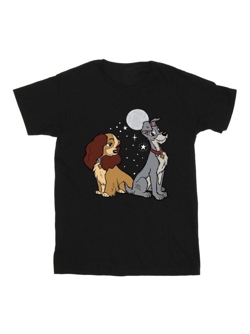 Disney - T-shirt LADY AND THE TRAMP Noir - Kiabi