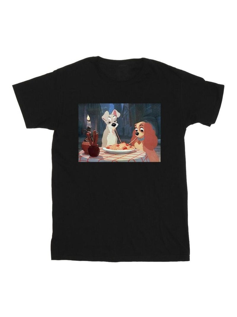 Disney - T-shirt LADY AND THE TRAMP Noir - Kiabi