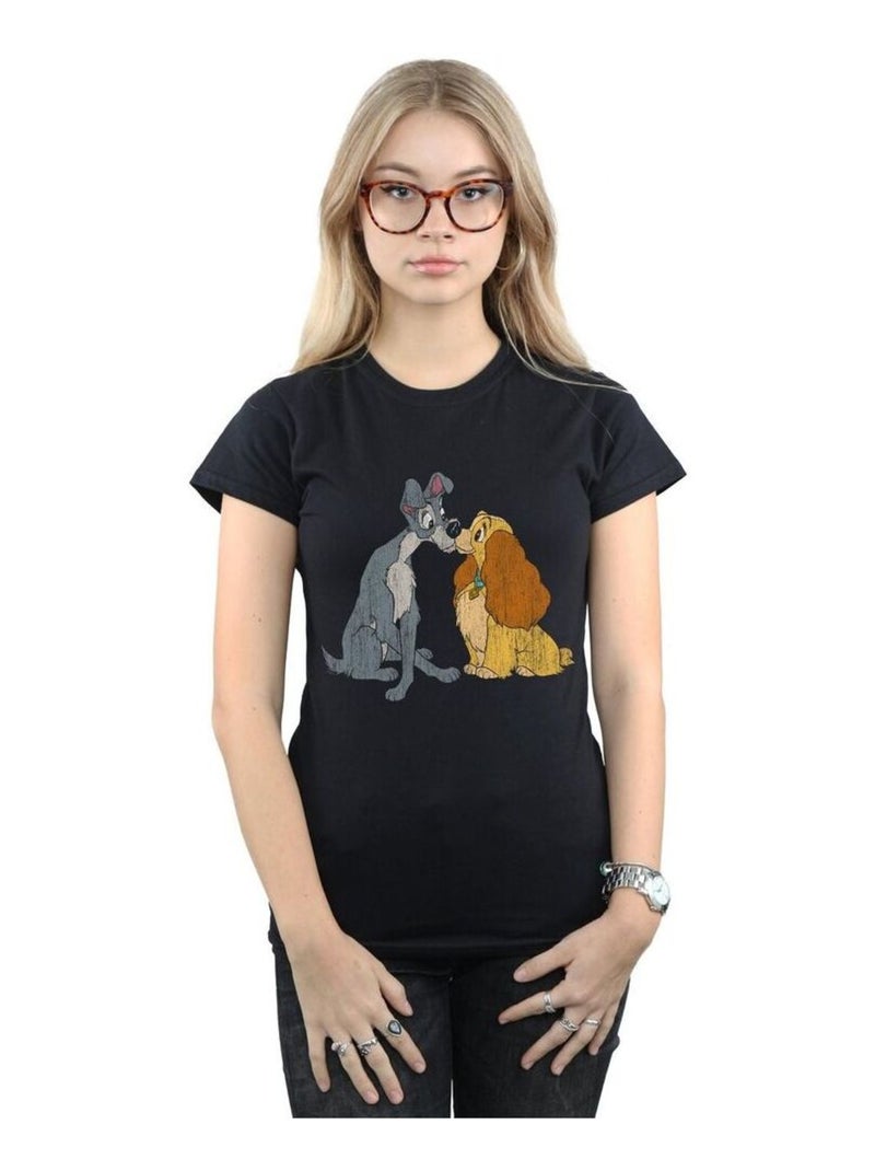 Disney - T-shirt LADY AND THE TRAMP Noir - Kiabi