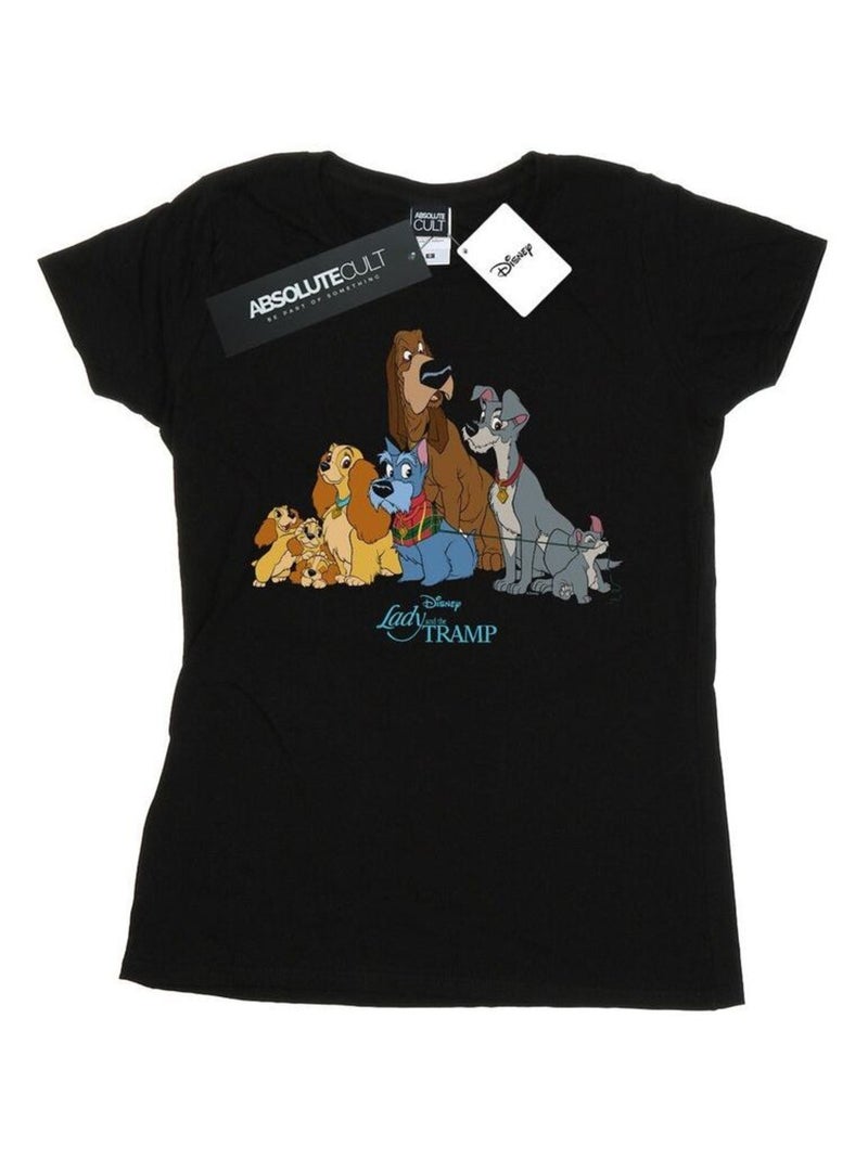 Disney - T-shirt LADY AND THE TRAMP Noir - Kiabi