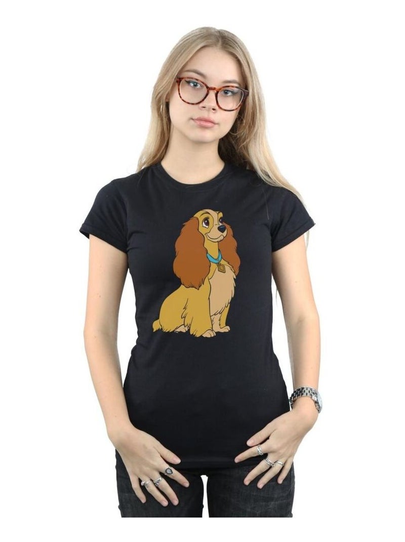 Disney - T-shirt LADY AND THE TRAMP Noir - Kiabi