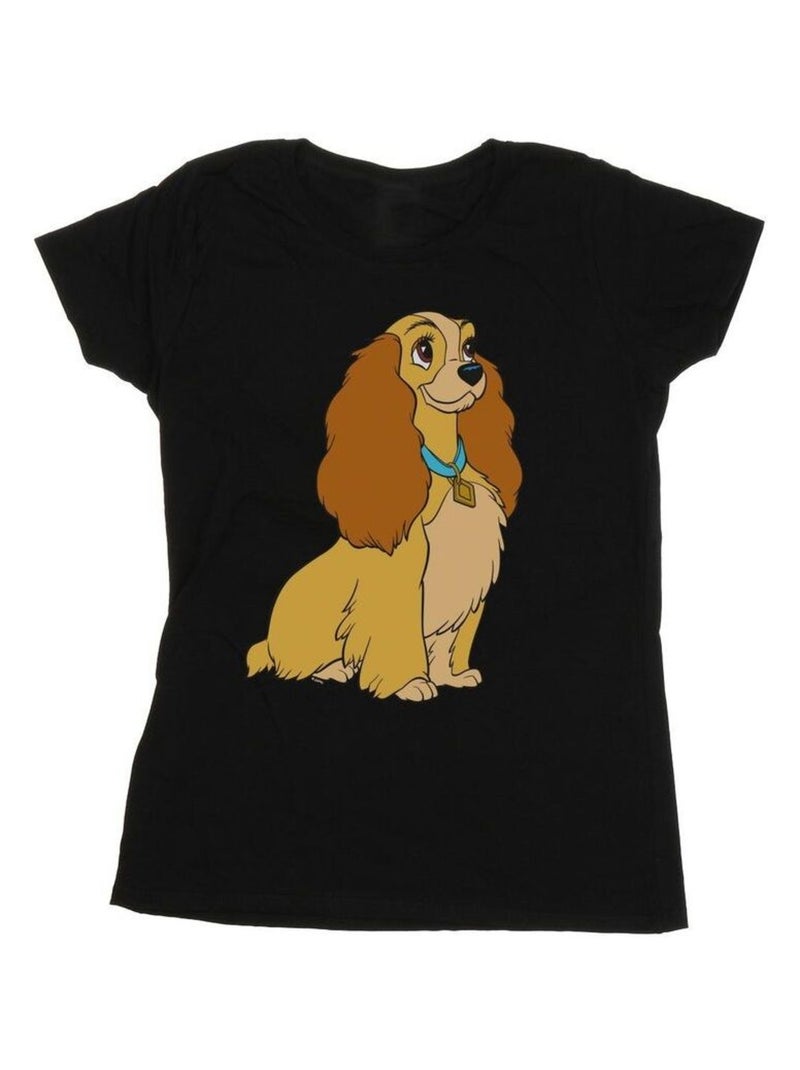 Disney - T-shirt LADY AND THE TRAMP Noir - Kiabi