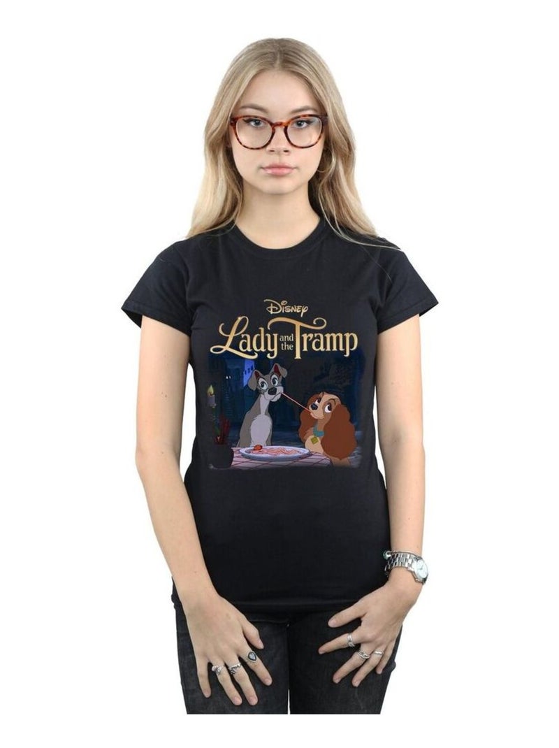 Disney - T-shirt LADY AND THE TRAMP Noir - Kiabi