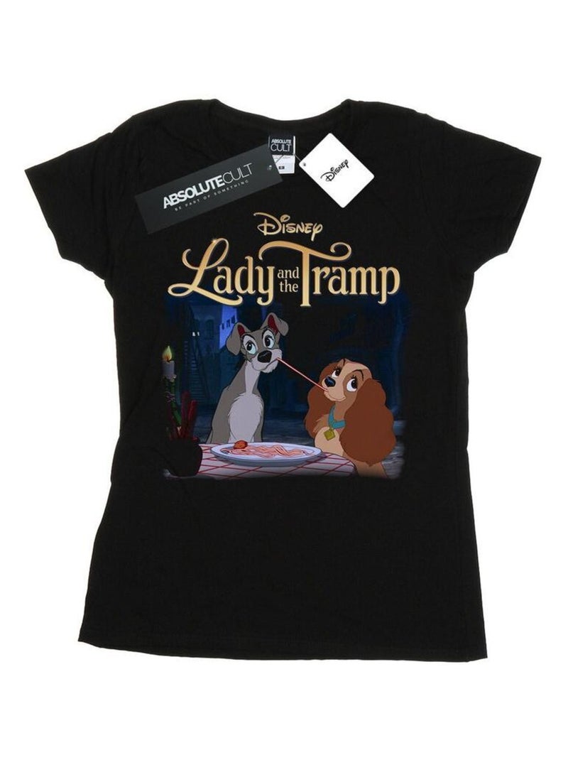 Disney - T-shirt LADY AND THE TRAMP Noir - Kiabi