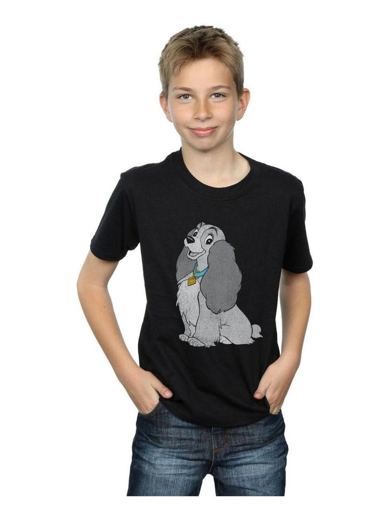 Disney - T-shirt LADY AND THE TRAMP Noir - Kiabi