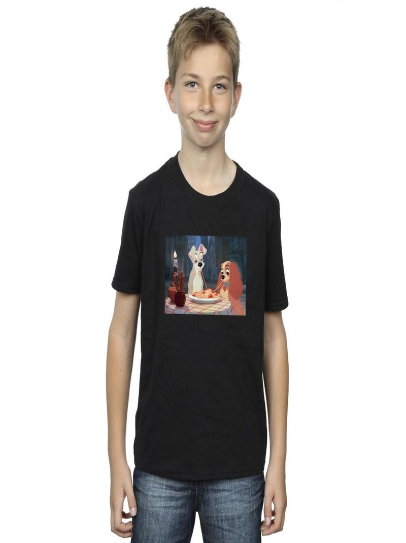 Disney - T-shirt LADY AND THE TRAMP Noir - Kiabi