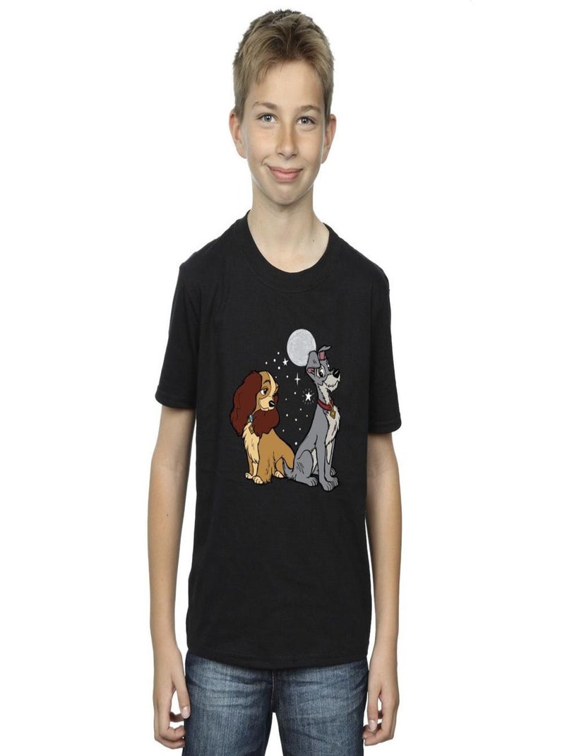 Disney - T-shirt LADY AND THE TRAMP Noir - Kiabi