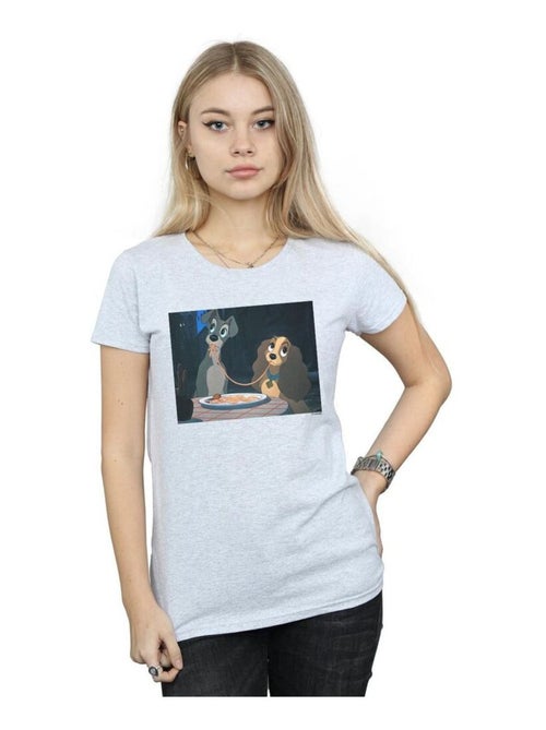 Disney - T-shirt LADY AND THE TRAMP SPAGHETTI SLURP - Kiabi