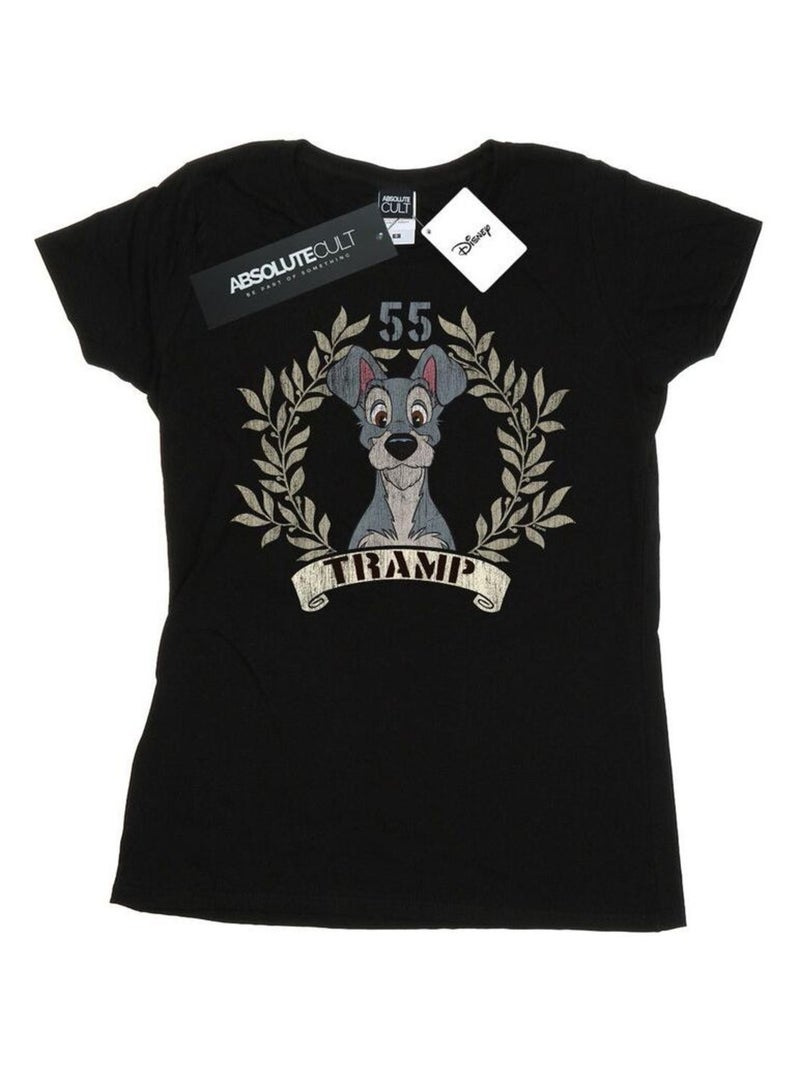 Disney - T-shirt LADY AND THE TRAMP TRAMP SINCE Noir - Kiabi