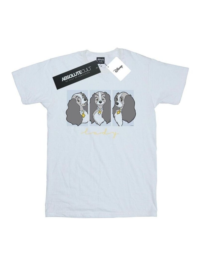 Disney - T-shirt LADY AND THE TRAMPS Blanc - Kiabi