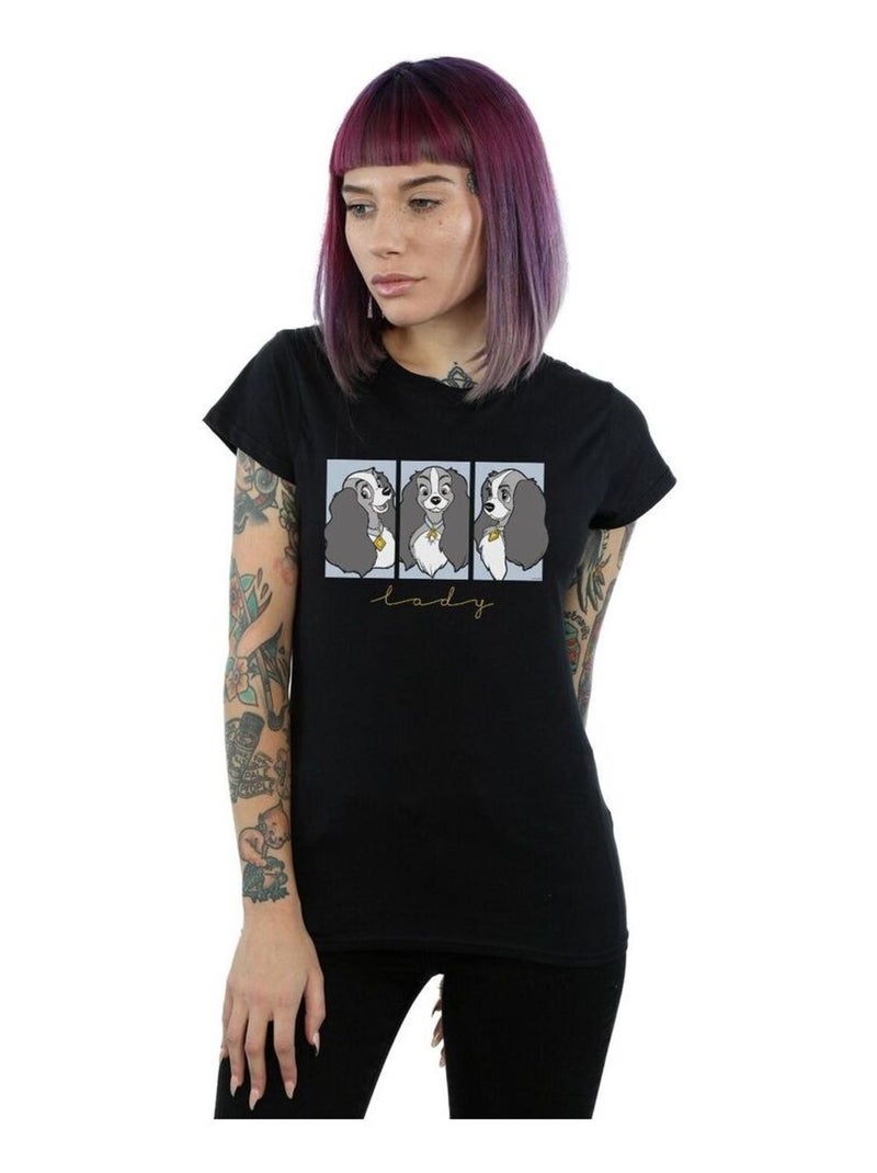 Disney - T-shirt LADY AND THE TRAMPS Noir - Kiabi