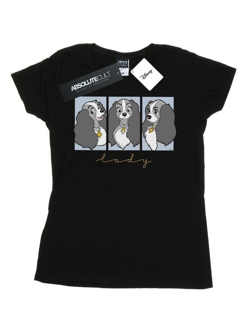 Disney - T-shirt LADY AND THE TRAMPS Noir - Kiabi