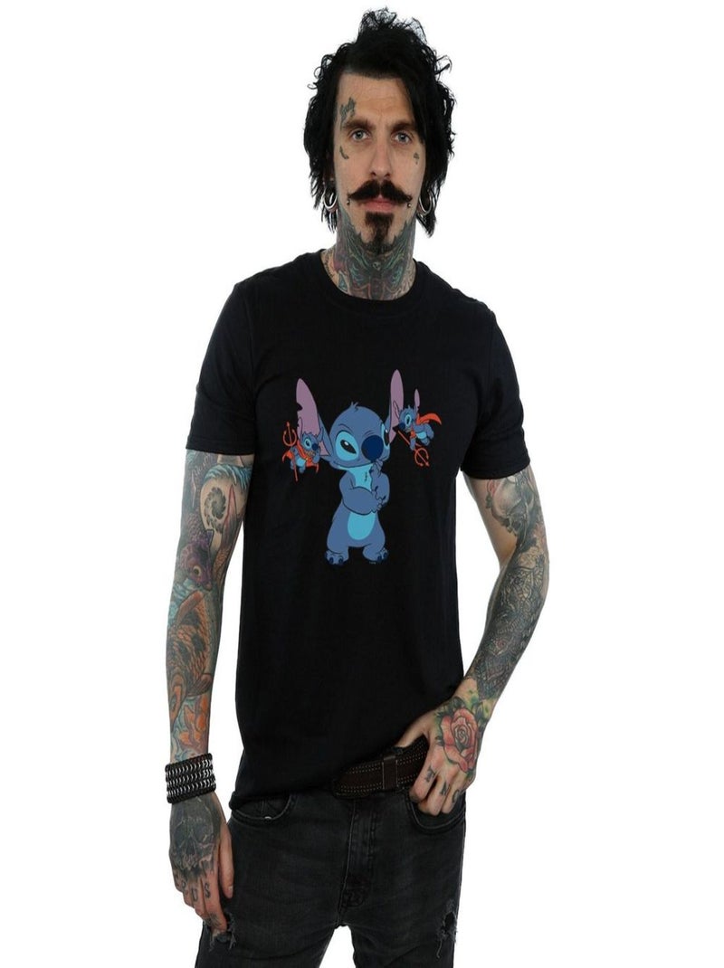 Disney - T-shirt LÇaTLE DEVILS Noir - Kiabi