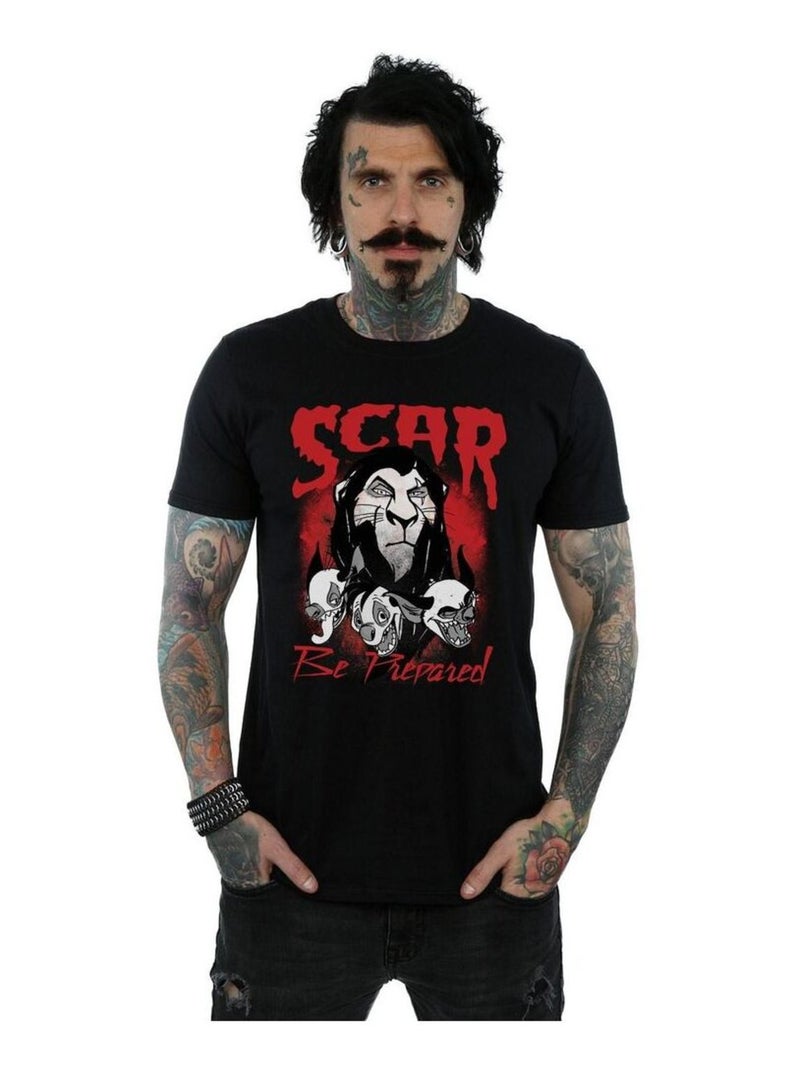 Disney - T-shirt Le Roi Lion BE PREPARED Noir - Kiabi