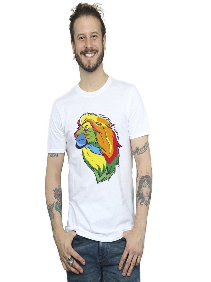 Disney - T-shirt Le Roi Lion Blanc - Kiabi
