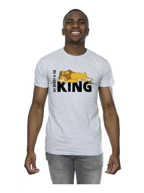 Disney - T-shirt Le Roi Lion DADDY IS KING - Kiabi
