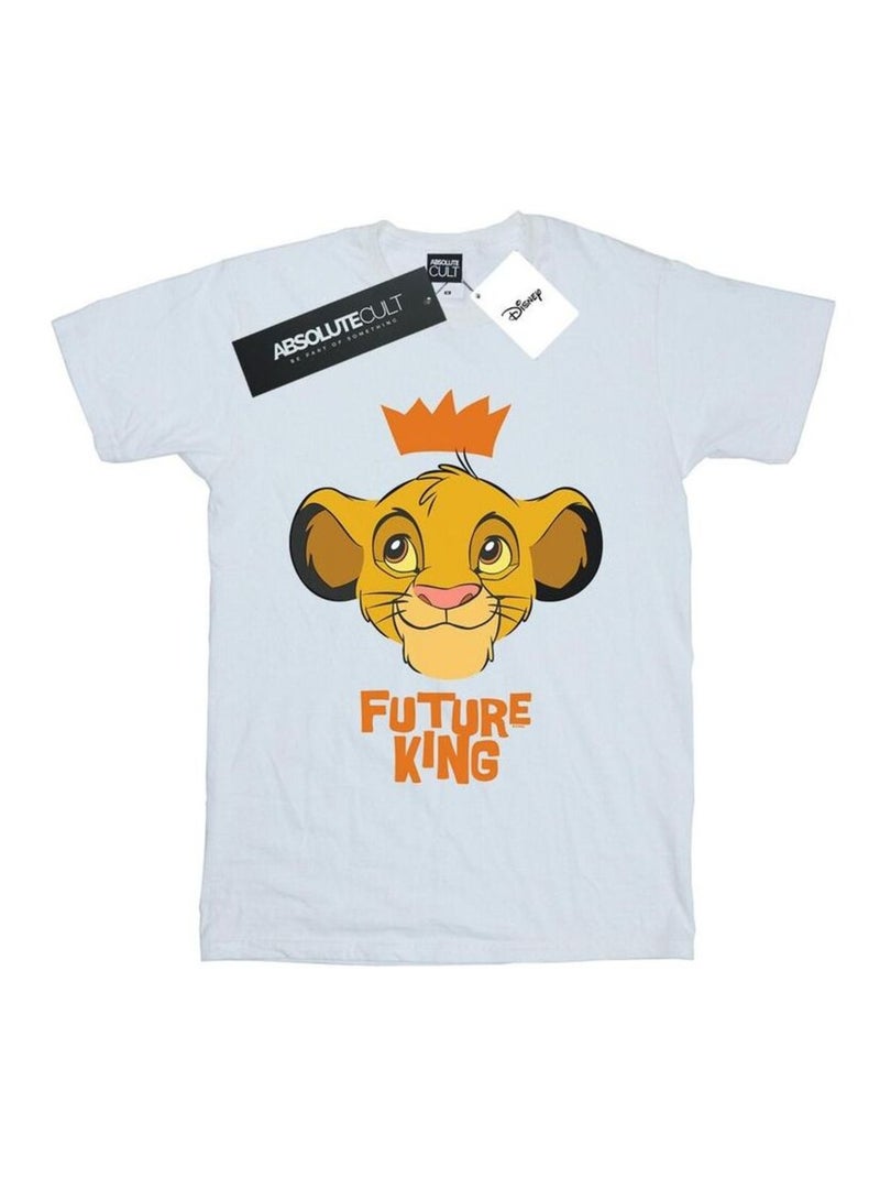 Disney - T-shirt Le Roi Lion FUTURE KING Blanc - Kiabi