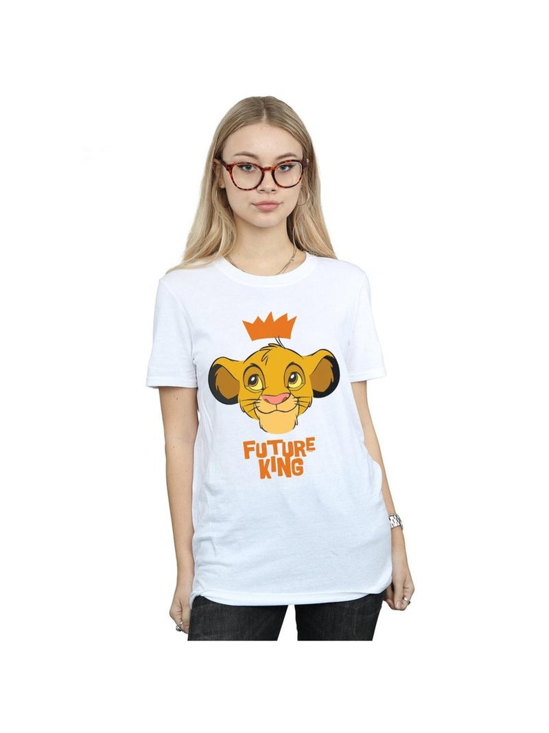 Disney - T-shirt Le Roi Lion FUTURE KING Blanc - Kiabi