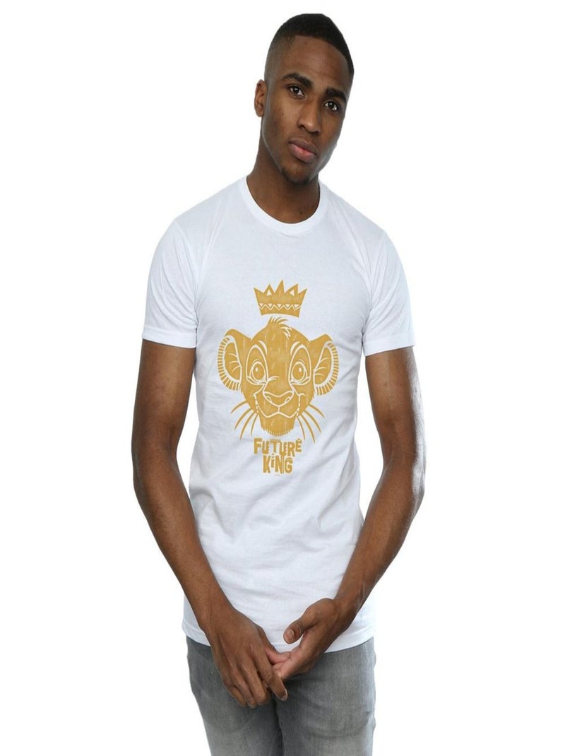Disney - T-shirt Le Roi Lion FUTURE KING Blanc - Kiabi