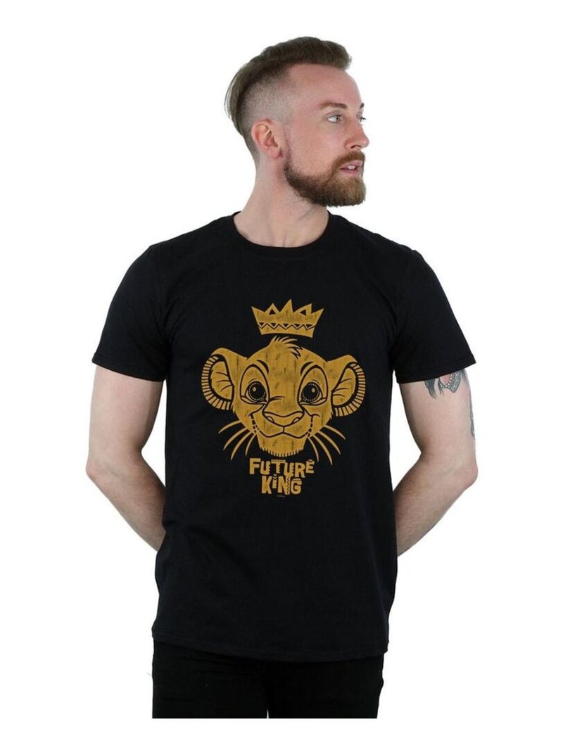 Disney - T-shirt Le Roi Lion FUTURE KING Noir - Kiabi
