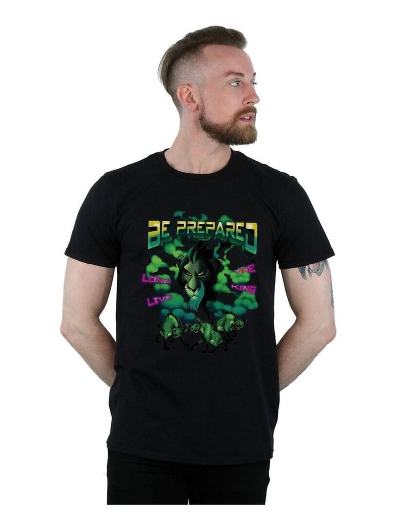Disney - T-shirt Le Roi Lion LONG LIVE THE KING Noir - Kiabi
