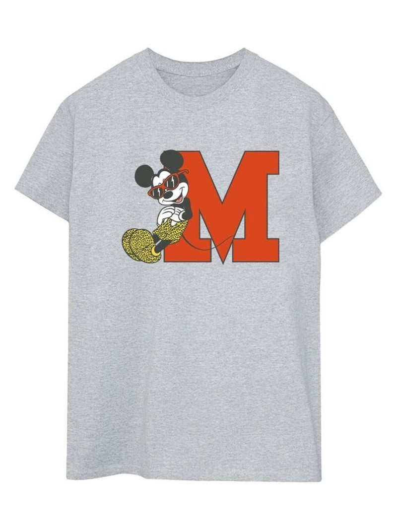 Disney - T-shirt LEOPARD TROUSERS Gris chiné - Kiabi