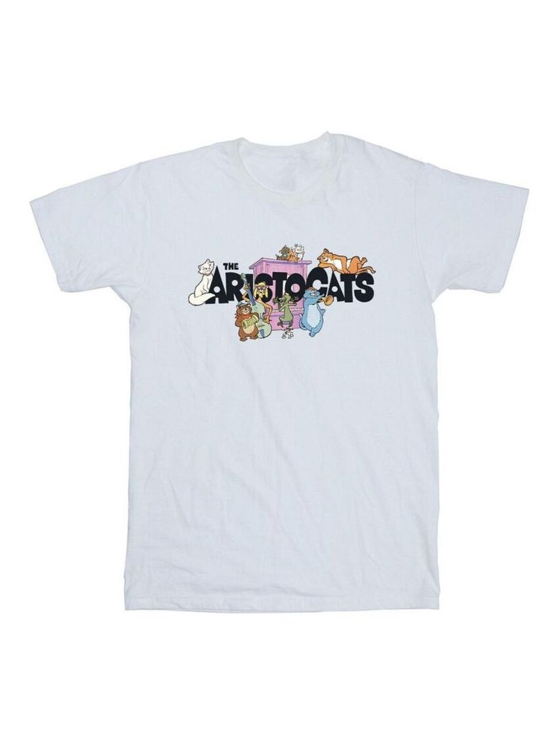 Disney - T-shirt Les Aristochats Blanc - Kiabi