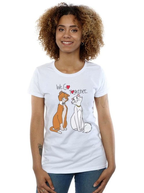 Disney - T-shirt Les Aristochats WE GO TOGETHER - Kiabi