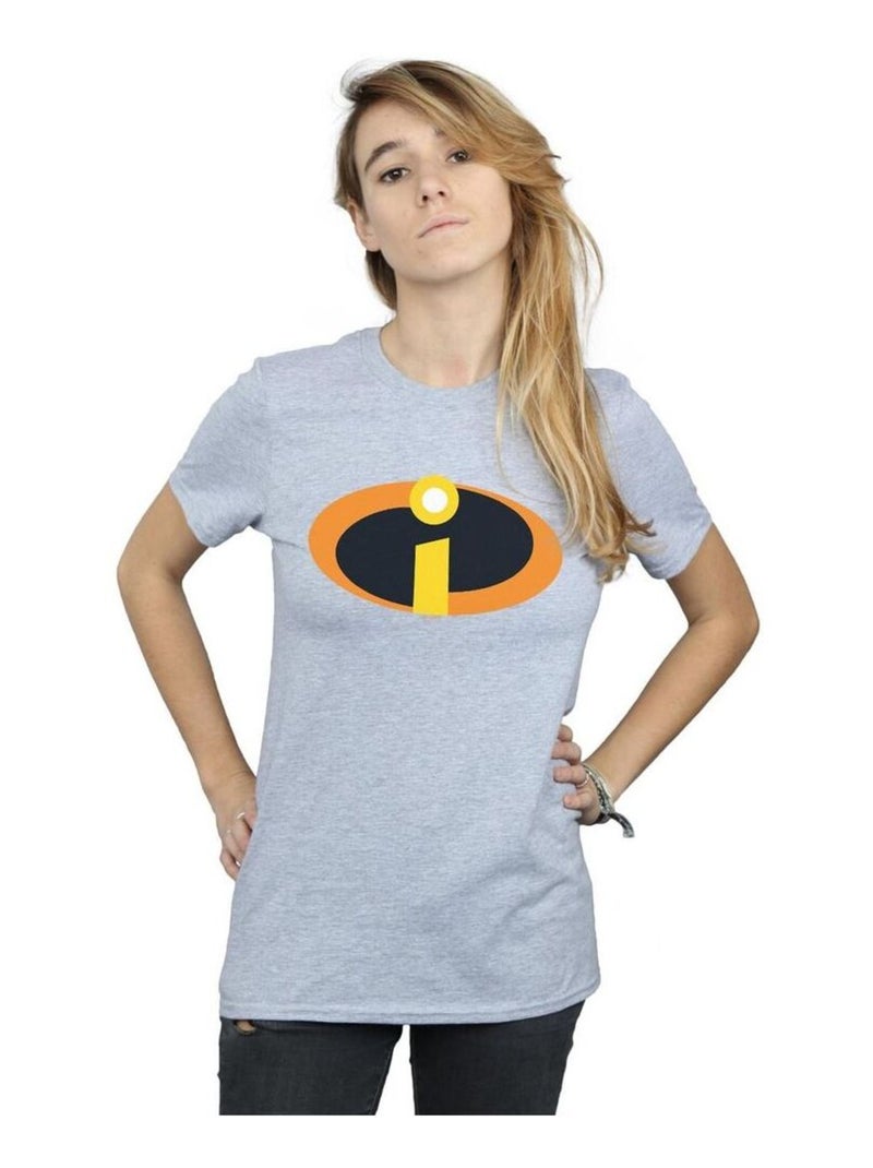 Disney - T-shirt Les Indestructibles Gris chiné - Kiabi