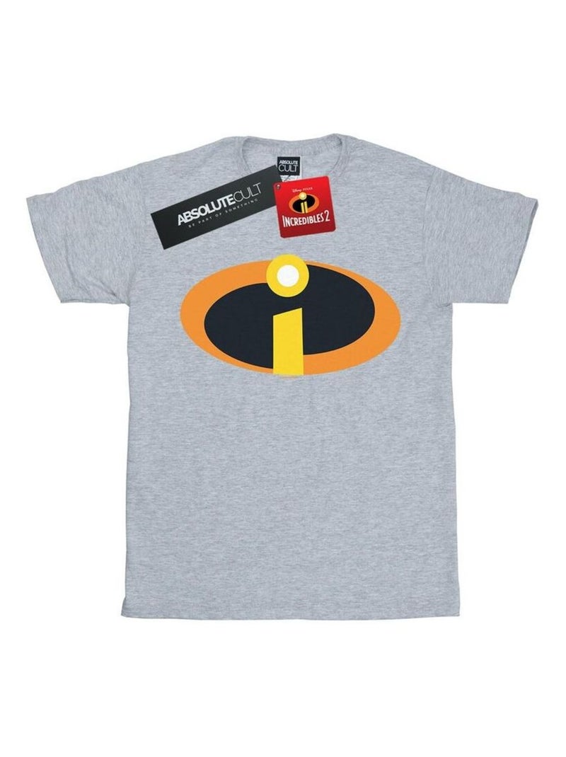 Disney - T-shirt Les Indestructibles Gris chiné - Kiabi