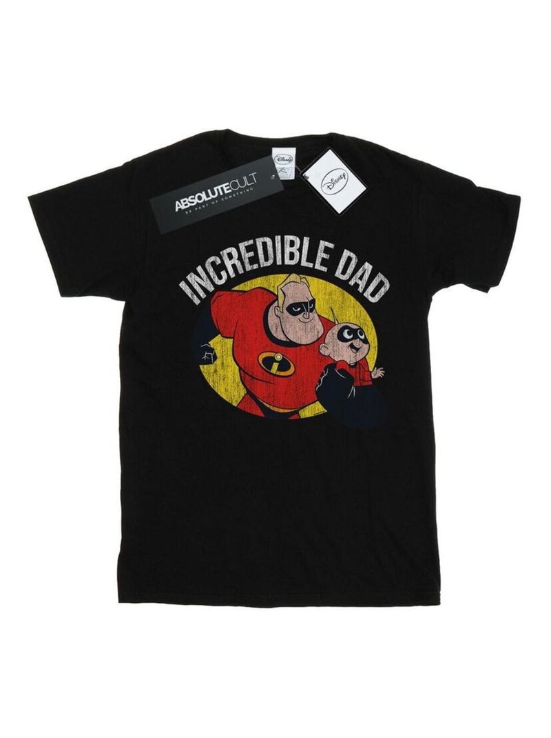 Disney - T-shirt Les Indestructibles INCREDIBLE DAD Noir - Kiabi