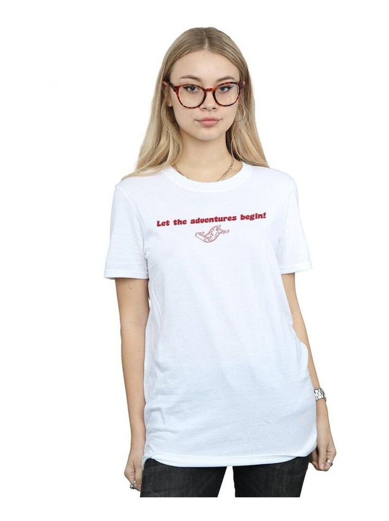 Disney - T-shirt LET THE ADVENTURES BEGIN Blanc - Kiabi
