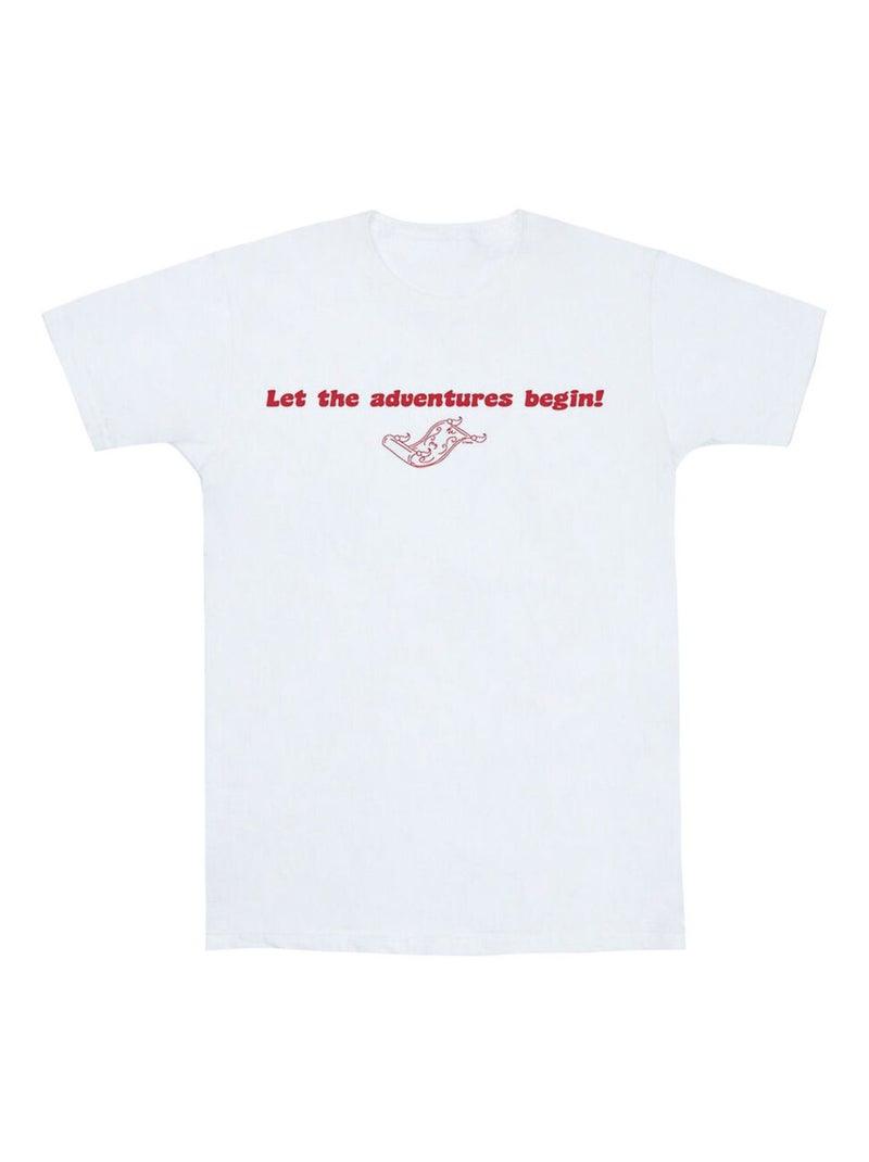 Disney - T-shirt LET THE ADVENTURES BEGIN Blanc - Kiabi
