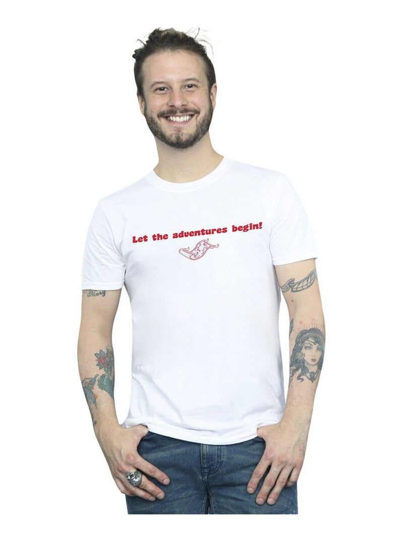 Disney - T-shirt LET THE ADVENTURES BEGIN Blanc - Kiabi