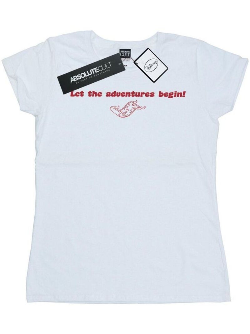 Disney - T-shirt LET THE ADVENTURES BEGIN Blanc - Kiabi