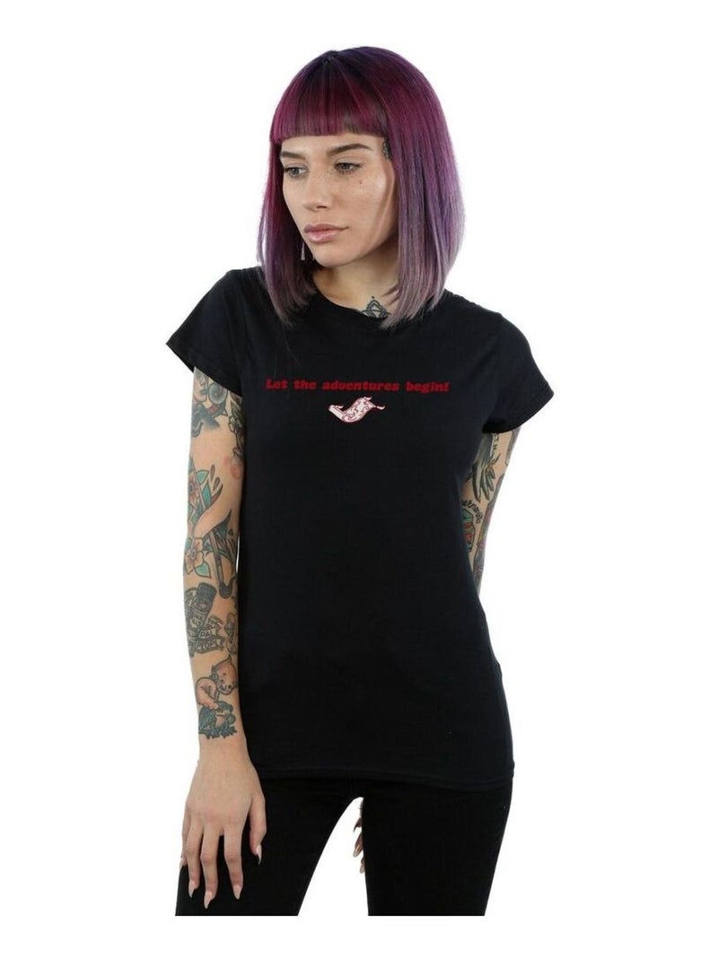 Disney - T-shirt LET THE ADVENTURES BEGIN Noir - Kiabi