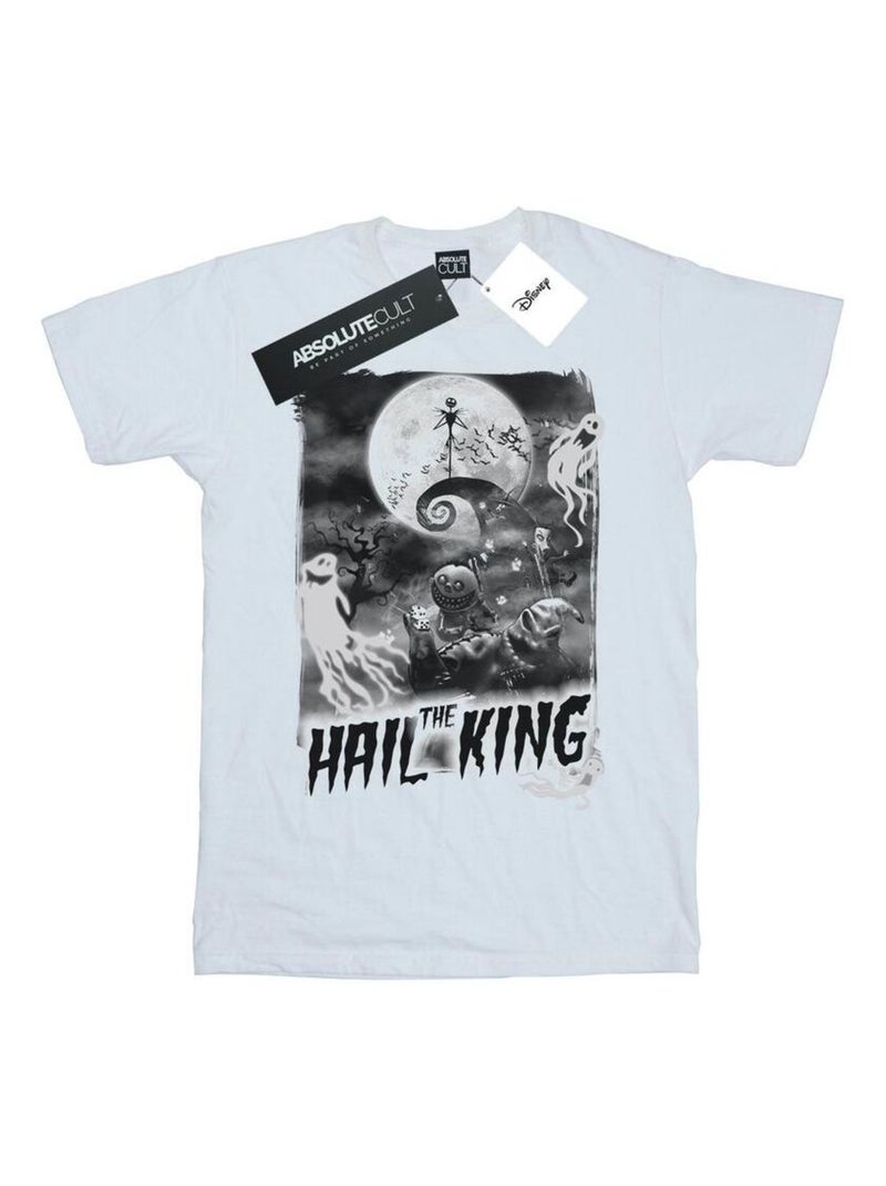 Disney - T-shirt L'Étrange Noël de monsieur Jack HAIL THE KING Blanc - Kiabi