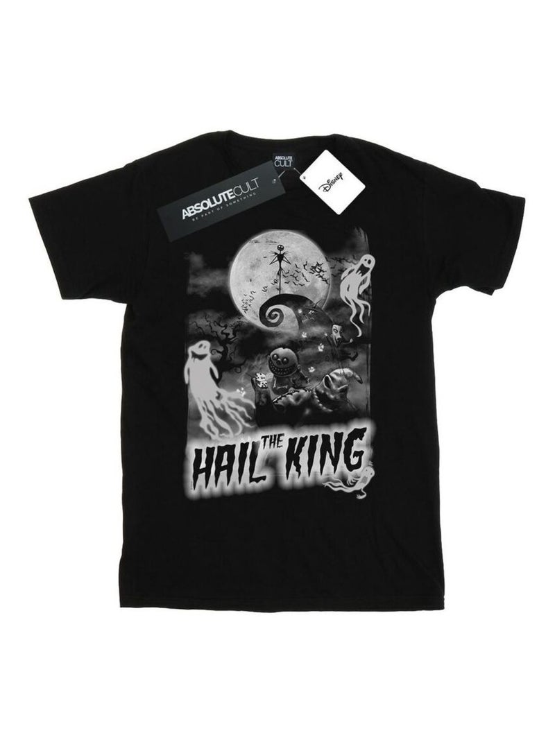 Disney - T-shirt L'Étrange Noël de monsieur Jack HAIL THE KING Noir - Kiabi