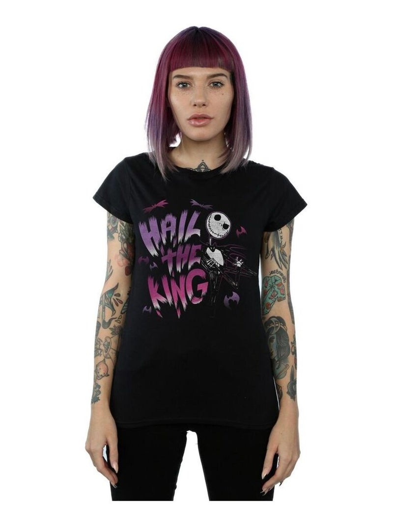 Disney - T-shirt L'Étrange Noël de monsieur Jack HAIL THE KING Noir - Kiabi