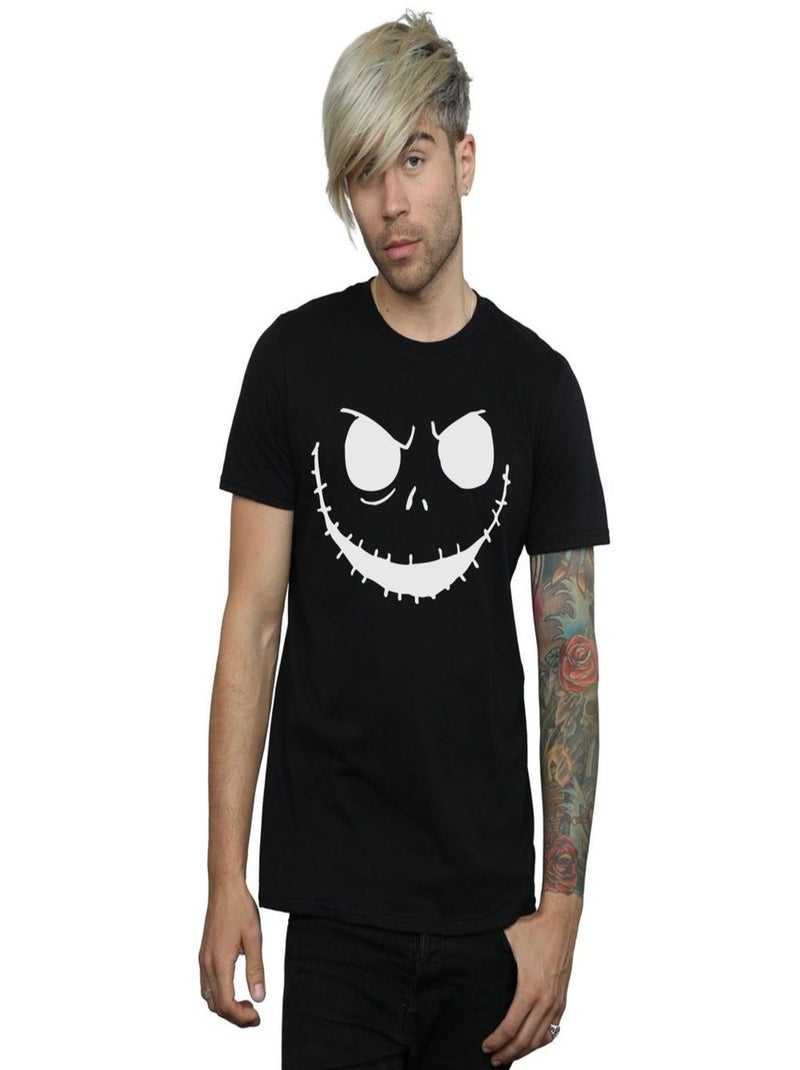 Disney - T-shirt L'Étrange Noël de monsieur Jack JACK'S FACE Noir - Kiabi