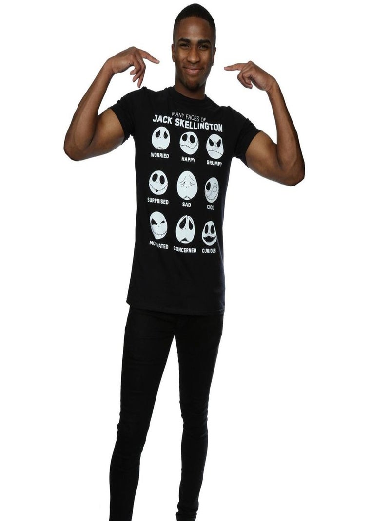 Disney - T-shirt L'Étrange Noël de monsieur Jack MANY FACES OF JACK Noir - Kiabi
