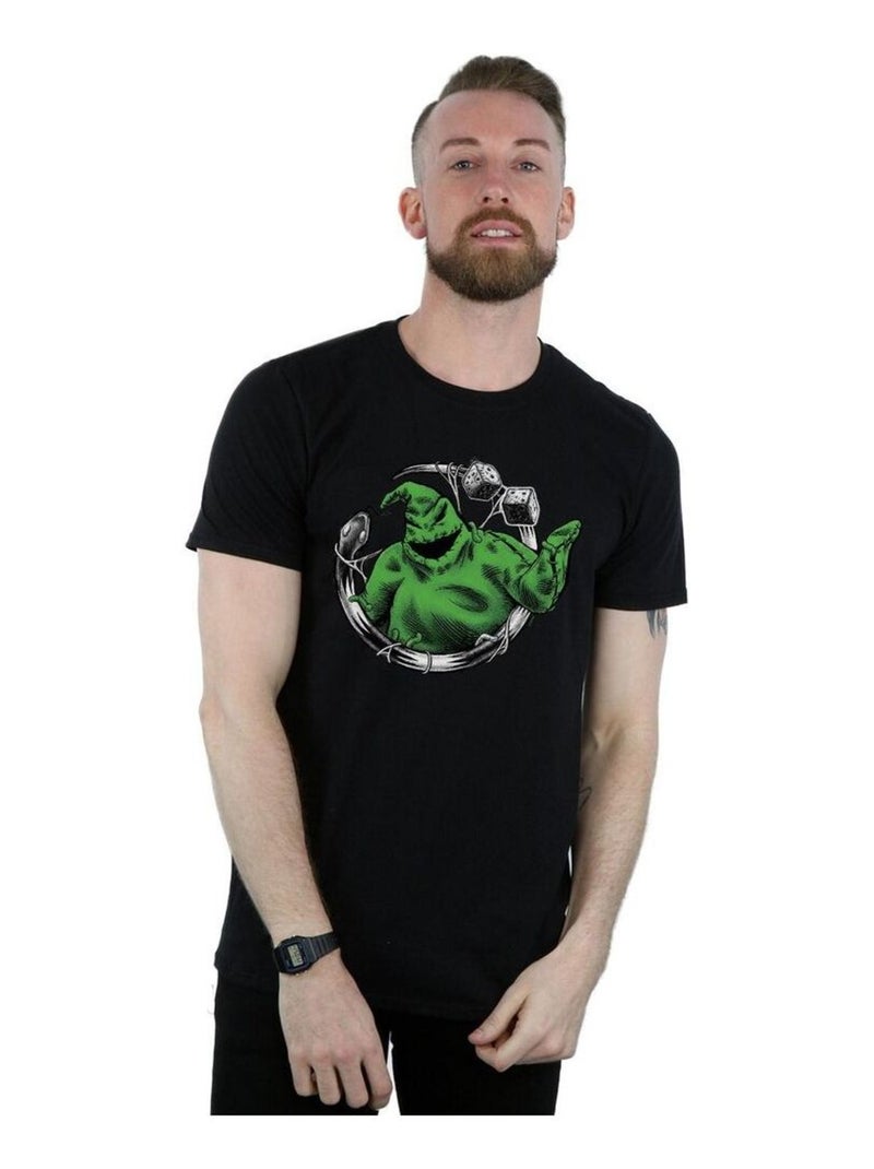 Disney - T-shirt L'Étrange Noël de monsieur Jack ROLL THE DICE Noir - Kiabi